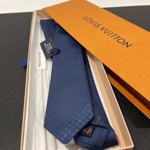 Louis Vuitton Silk Tie Blue (C133157)